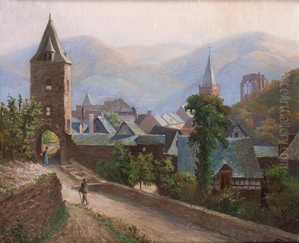 Vista De Bonn Oil Painting by Carl Nonn