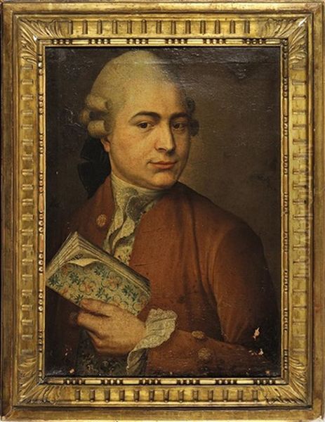 Portrait De Jean-jacques Rousseau Oil Painting by Donat Nonotte