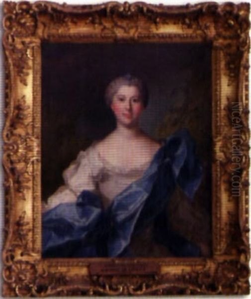 Portrait De Madeleine Bernard De Blancey, Dame De Chanteau by Donat Nonotte