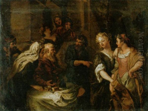 Kustenpartie Oil Painting by Jan van Noordt