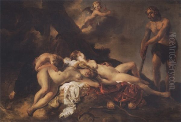 Cimon And Iphigenia Oil Painting by Jan van Noordt