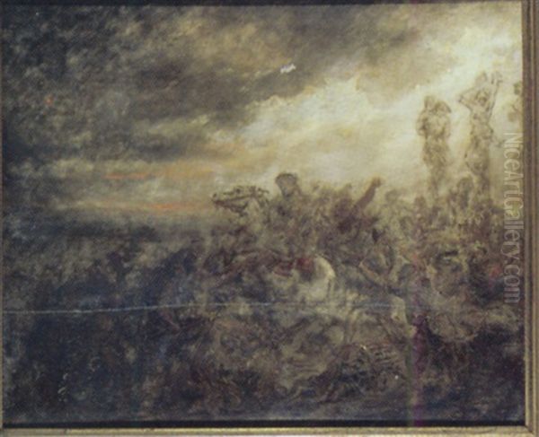 Le Calvaire Oil Painting by Jean-Pierre Norblin De La Gourdaine