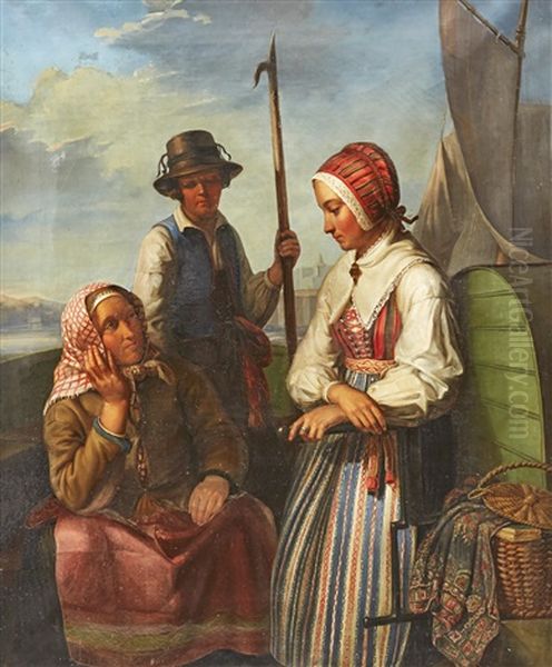 Till Sjoss Oil Painting by Bengt Nordenberg