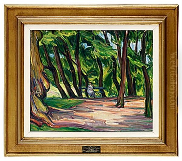 I Slottsparken Oil Painting by Karl Nordstroem