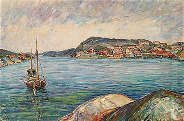 Kyrkesund Oil Painting by Karl Nordstroem