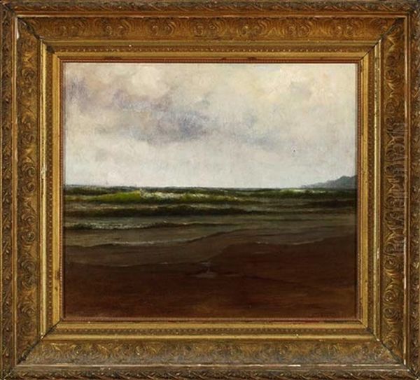 Low Tide, Lake Pontchartrain Oil Painting by August Norieri