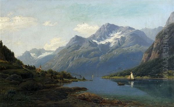 Paysage Montagneux Oil Painting by Adelsteen Normann