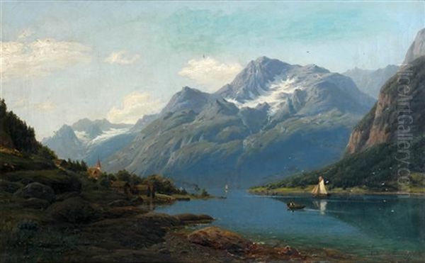 Paysage Montagneux Oil Painting by Adelsteen Normann