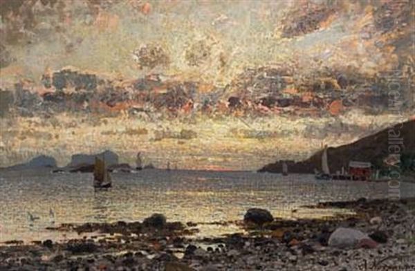 Sommernatt Oil Painting by Adelsteen Normann