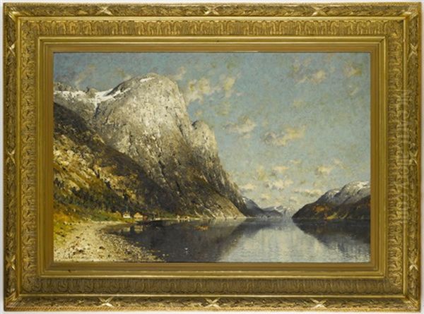 Nordische Fjordlandschaft Oil Painting by Adelsteen Normann