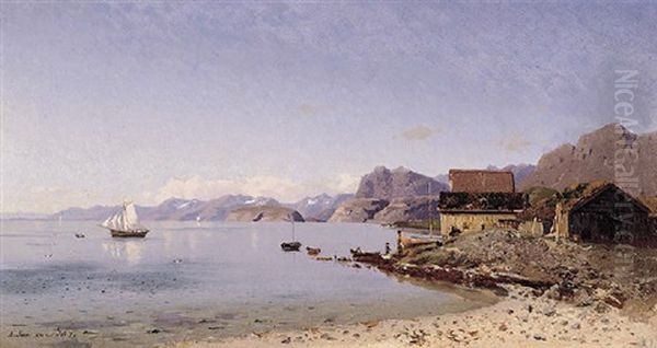 Solskinnsdag Oil Painting by Adelsteen Normann