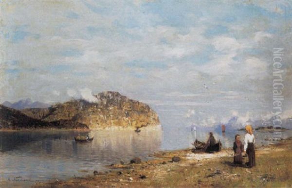 Les Fjords Oil Painting by Adelsteen Normann