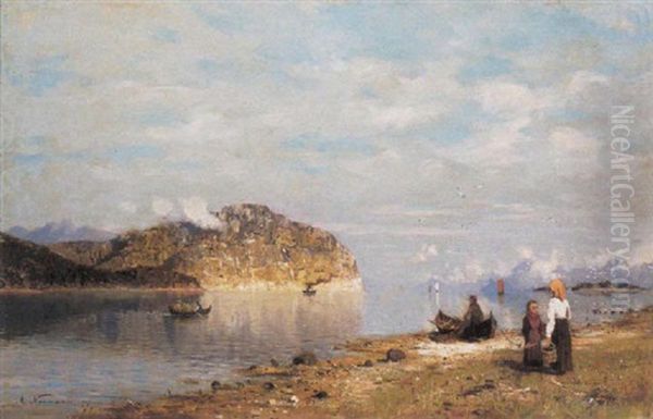 Les Fjords Oil Painting by Adelsteen Normann