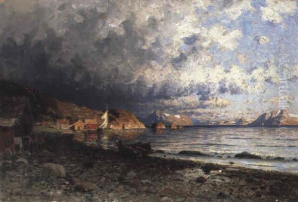 Paysage De Bord De Mer Oil Painting by Adelsteen Normann