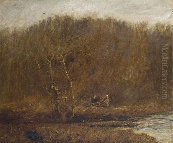 The Woodcutters Oil Painting by John William North