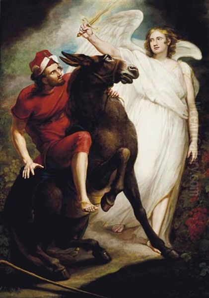 Balaam And The Angel Oil Painting by James (Thomas J.) Northcote