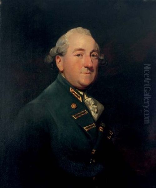 Portrait Of An Admiral In A Blue Coat Oil Painting by James (Thomas J.) Northcote