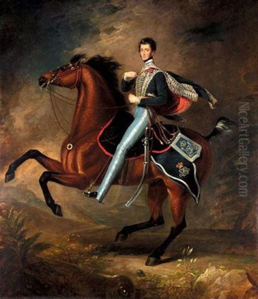 Portrait Of A General The Honorable Sir Henry Murray Oil Painting by James (Thomas J.) Northcote