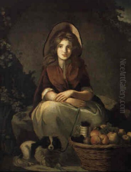 Madchen Mit Fruchten Oil Painting by James (Thomas J.) Northcote