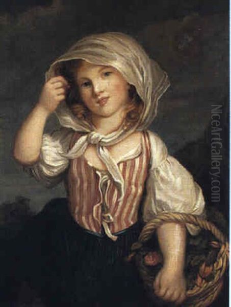 The Belle Of The Village Oil Painting by James (Thomas J.) Northcote