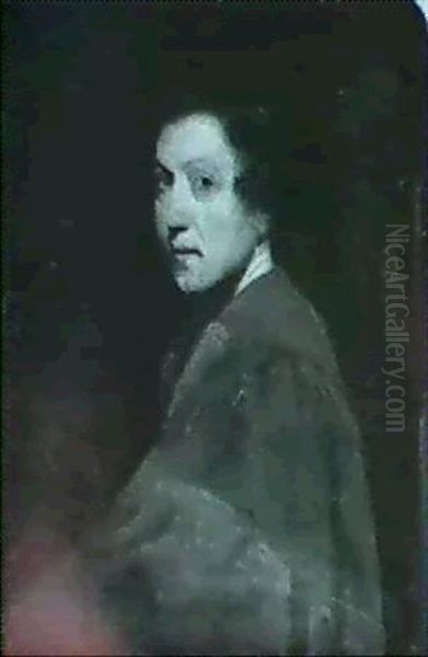 Portrait Of Sir Joshua Rey- Nolds P.r.a. Oil Painting by James (Thomas J.) Northcote