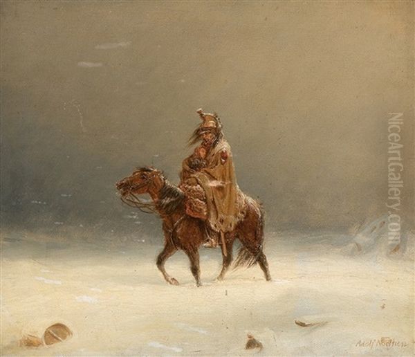 Reiter Oil Painting by Adolf Northen