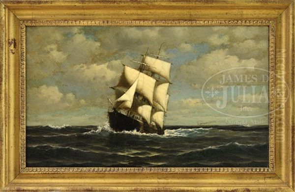 Under Full Sail Oil Painting by William Edward Norton