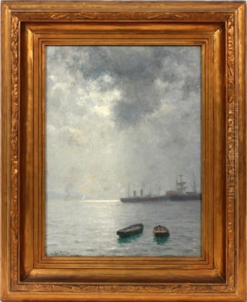 Marine Oil Painting by William Edward Norton