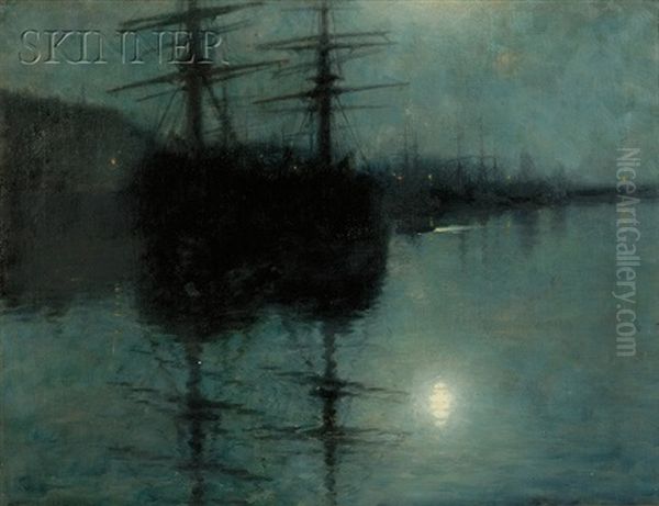 Night Oil Painting by William Edward Norton