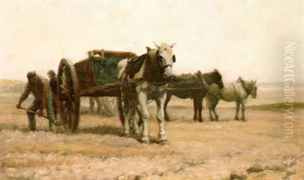 Gathering Vraic Oil Painting by William Edward Norton