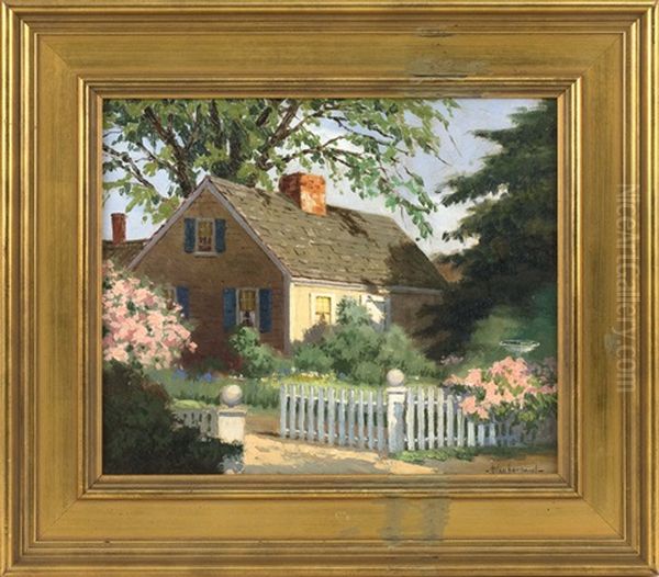 A Cape Cod House Oil Painting by Chester K. Van Nortwick