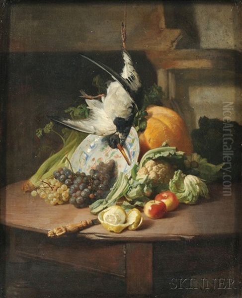 A Kitchen Still Life Oil Painting by David de Noter