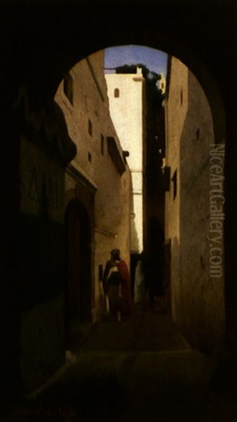 Dans La Casbah D'alger by David Emile Joseph de Noter