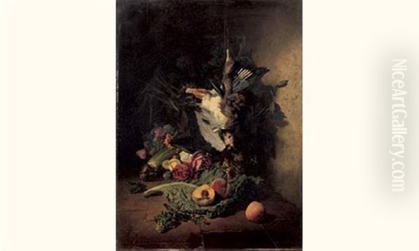 Nature Morte Au Gibier Oil Painting by David Emile Joseph de Noter