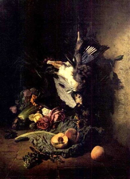 Nature Morte Au Gibier Oil Painting by David Emile Joseph de Noter