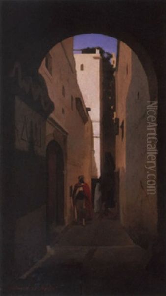 A Road In Algeria by David Emile Joseph de Noter