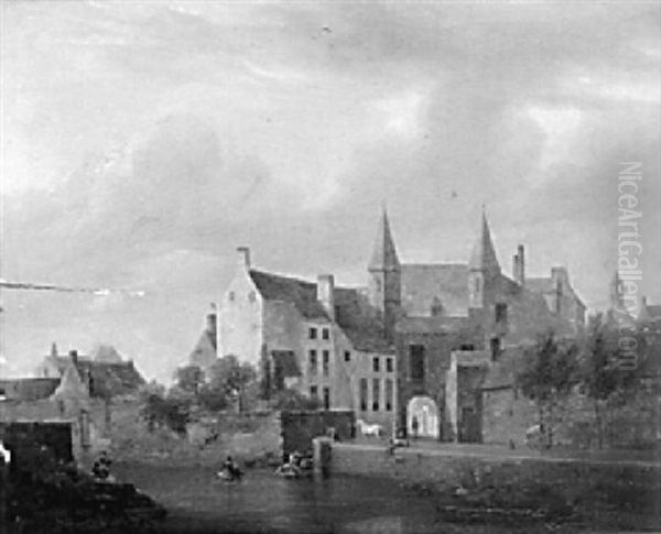 The Zotte-poort, Ghent by Pierre Francois de Noter