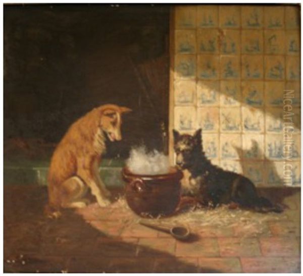 Les Chiens Oil Painting by Emanuel Noterman