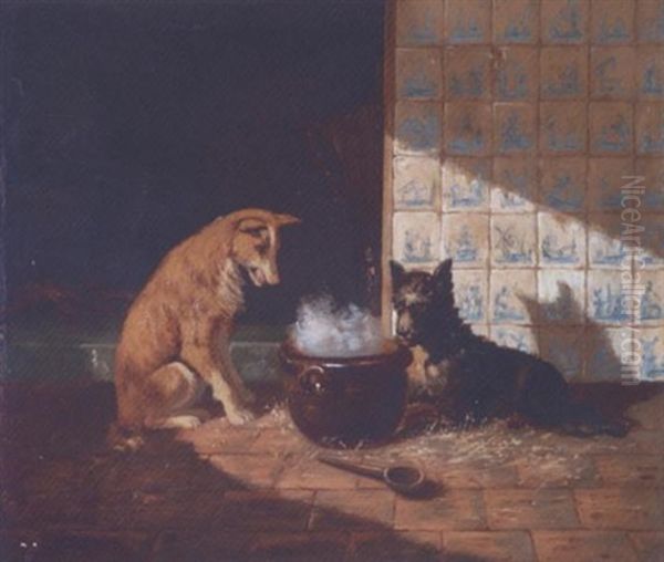 Les Chiens Oil Painting by Emanuel Noterman