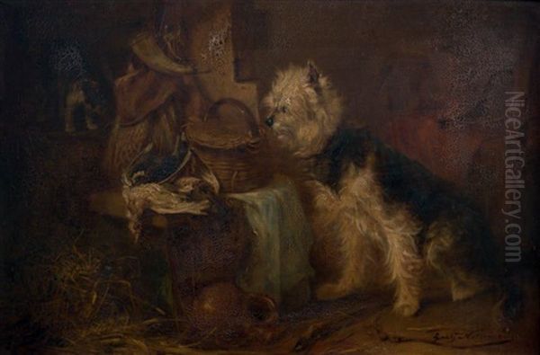 Chien Et Chat Oil Painting by Zacharias Noterman