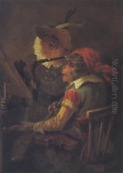 Affenkonzert Oil Painting by Zacharias Noterman