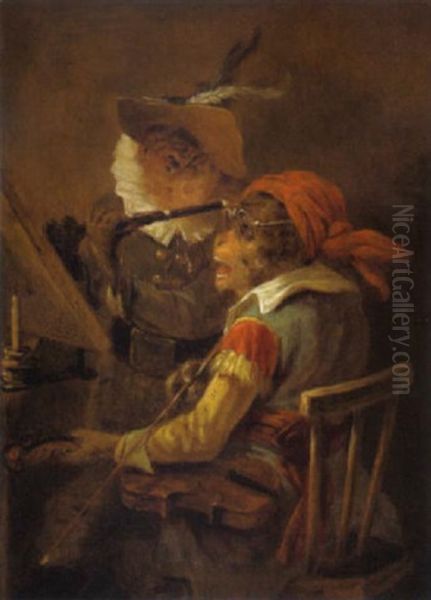 Affenkonzert Oil Painting by Zacharias Noterman