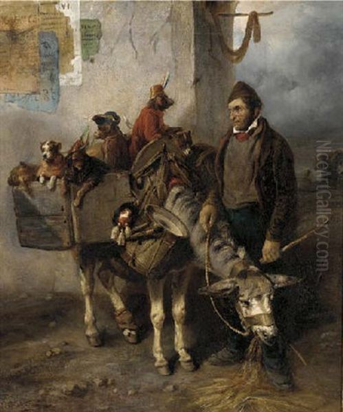 The Travelling Circus Oil Painting by Zacharias Noterman