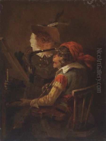 Affenkonzert Oil Painting by Zacharias Noterman