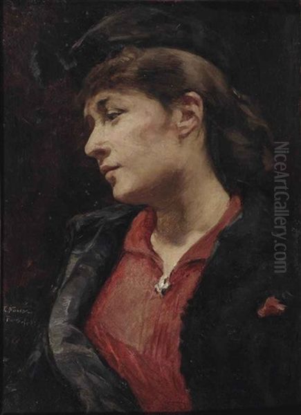 Portrait Of A Lady Oil Painting by Elizabeth Nourse