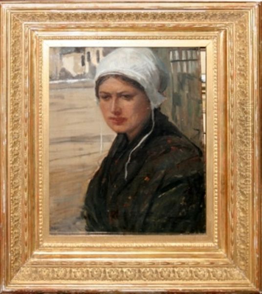 A Woman Oil Painting by Elizabeth Nourse