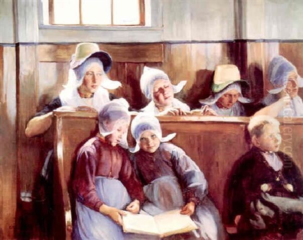 Dans L'eglise A Volendam Oil Painting by Elizabeth Nourse