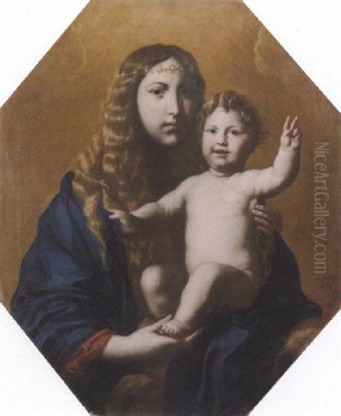 The Madonna And Child Oil Painting by Pietro (Monrealese) Novelli