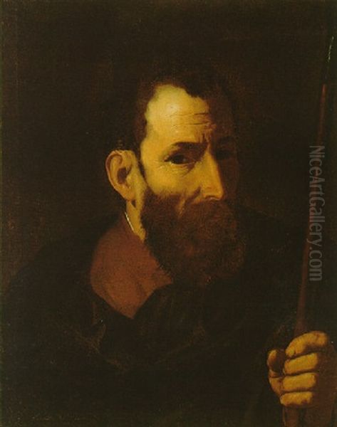 The Apostle Jude Thaddeus Oil Painting by Pietro (Monrealese) Novelli