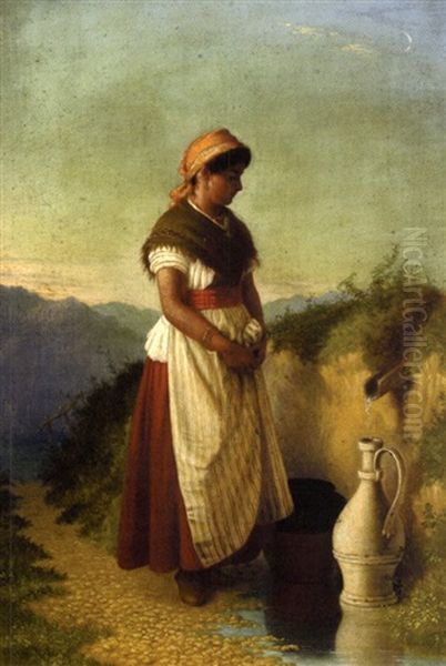 The Water Carrier Oil Painting by Stefano Novo